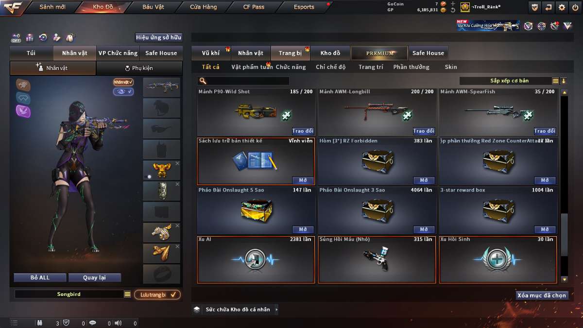 shop acc cf uy tin gia re